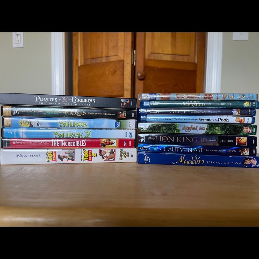 Disney and DreamWorks Blu-ray and DVD Collection